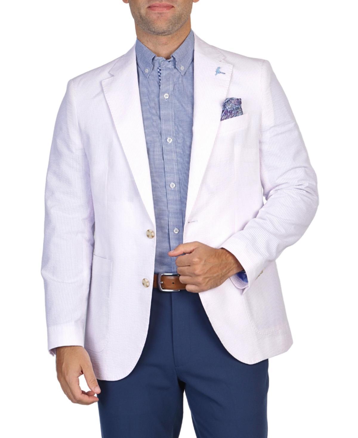 Tailorbyrd Mens Seersucker Striped Sport Coat Product Image