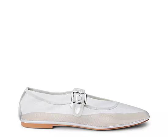 Coconuts Womens Tribeca Mesh Square-Toe Mary Jane Ballet Flat. Product Image