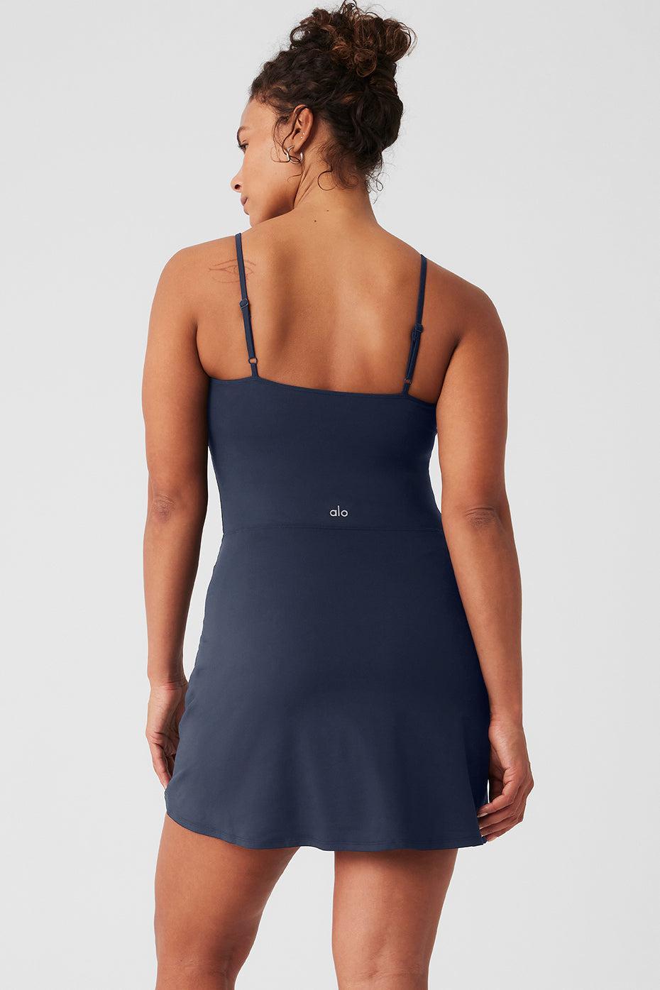 Alosoft Courtside Tennis Dress - Navy Female Product Image