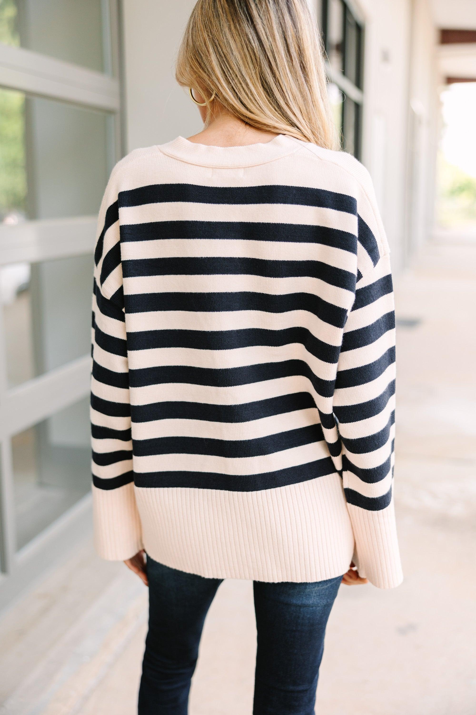 Looking Out Natural Striped Cardigan Female Product Image