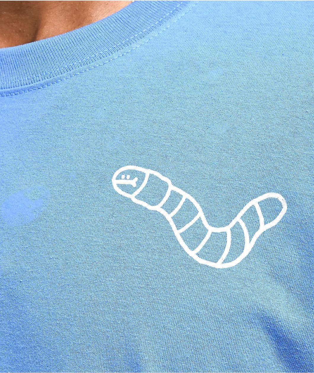 A.LAB Wanted Worm Blue T-Shirt Product Image