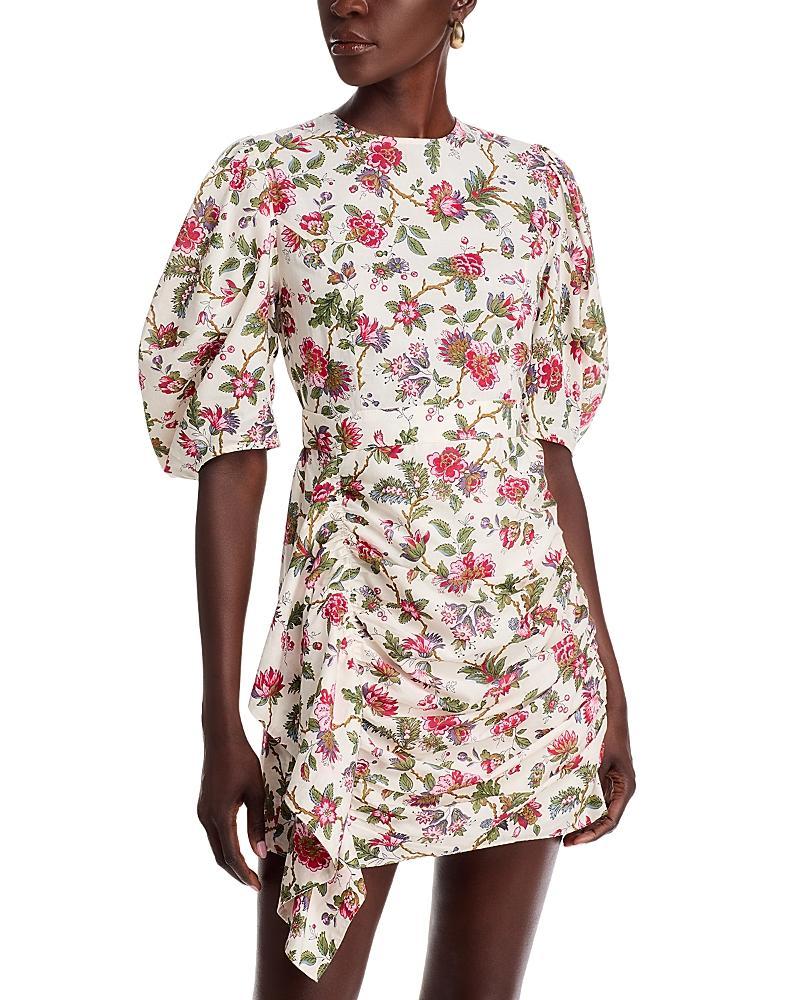 Womens Pia Printed Puff-Sleeve Minidress Product Image