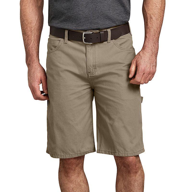 Mens Dickies Relaxed-Fit Lightweight Duck Carpenter Shorts Rinsed Desert Brown Product Image