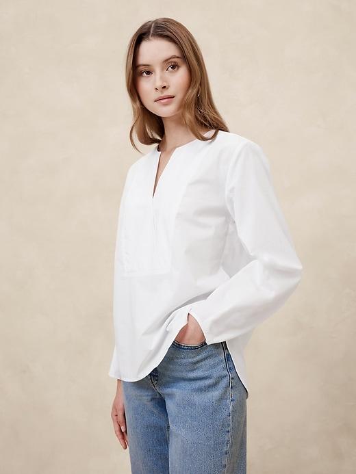 Poplin Bib Shirt Product Image