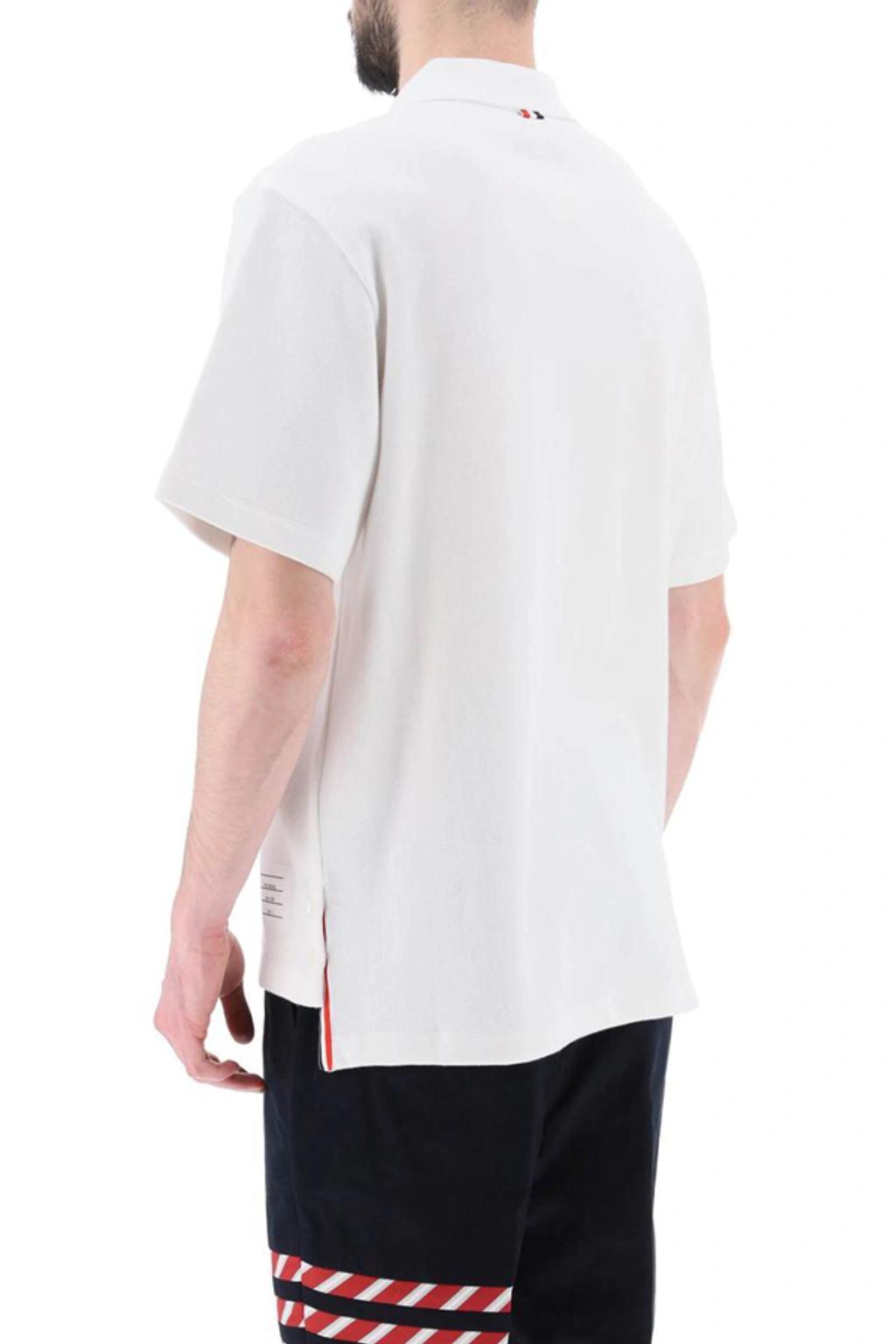 Rwb Pocket Trim Polo Shirt In White Product Image