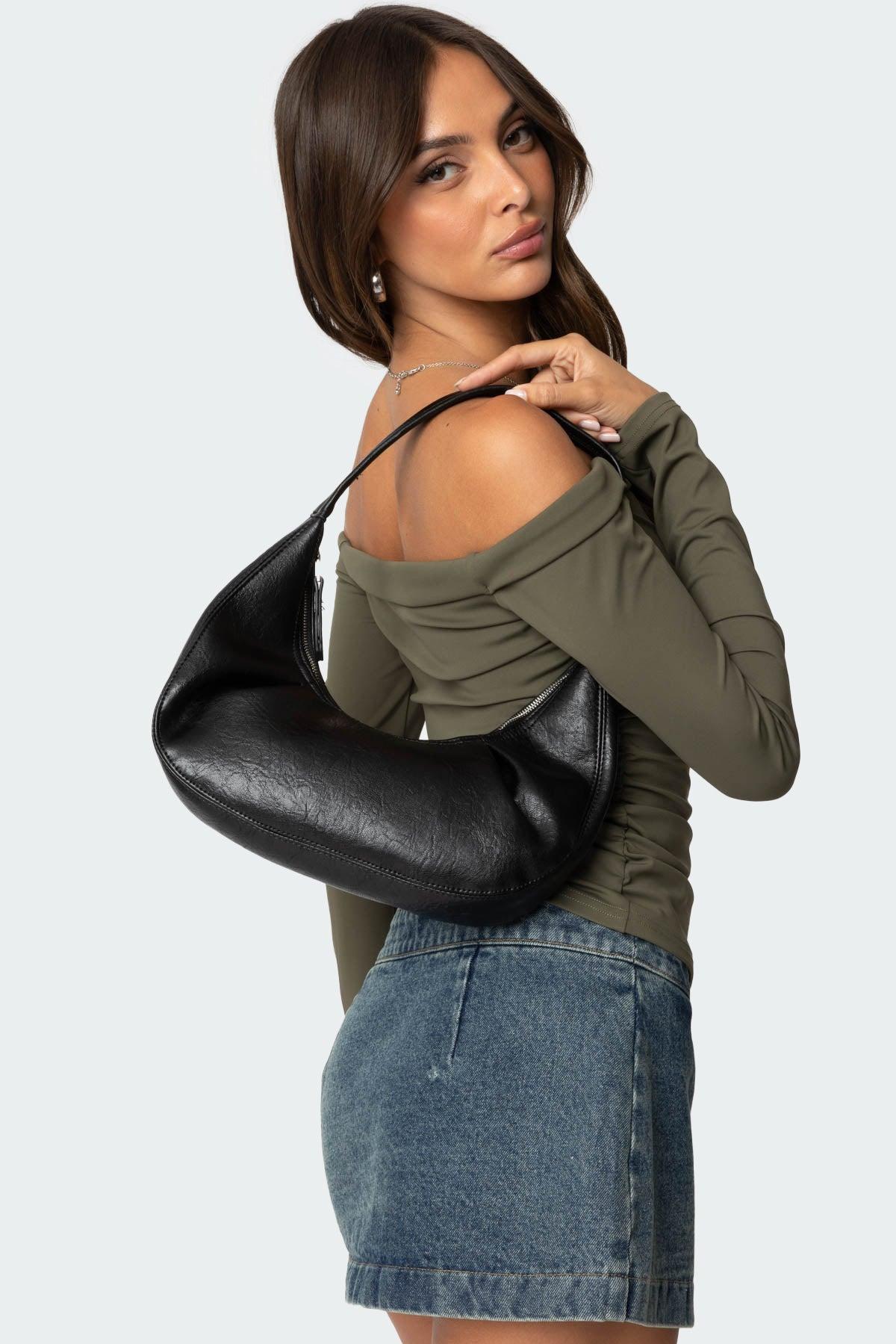 So Chic Faux Leather Shoulder Bag Product Image