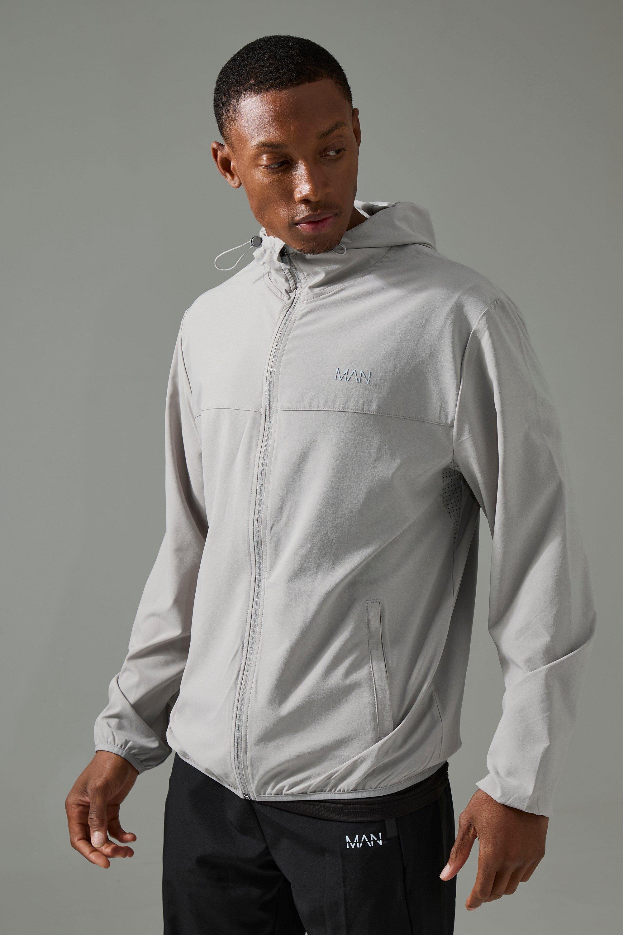 Man Active Shower Resist Ventilated Windbreaker | boohooMAN USA Product Image