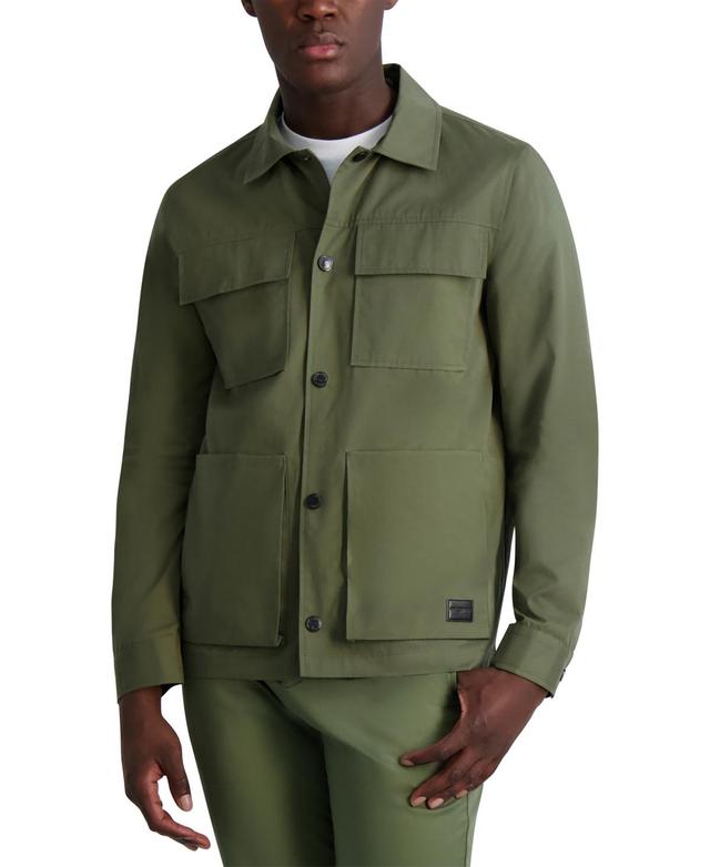 Karl Lagerfeld Paris Mens Four Pocket Long Sleeve Safari Jacket Product Image