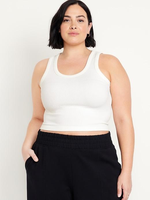 Fitted Seamless Ribbed Tank Top Product Image