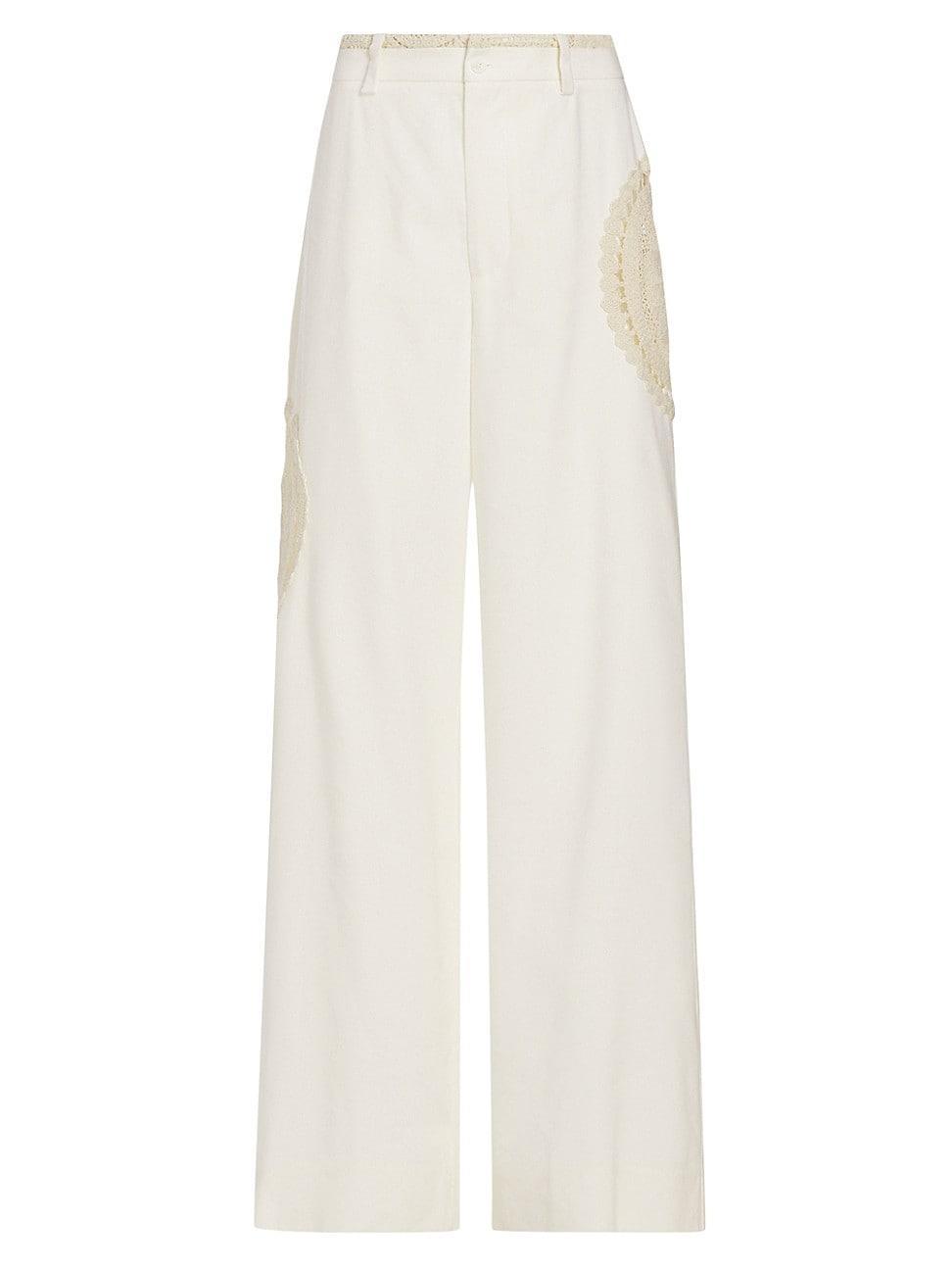 Womens Atacama Crochet Trousers Product Image