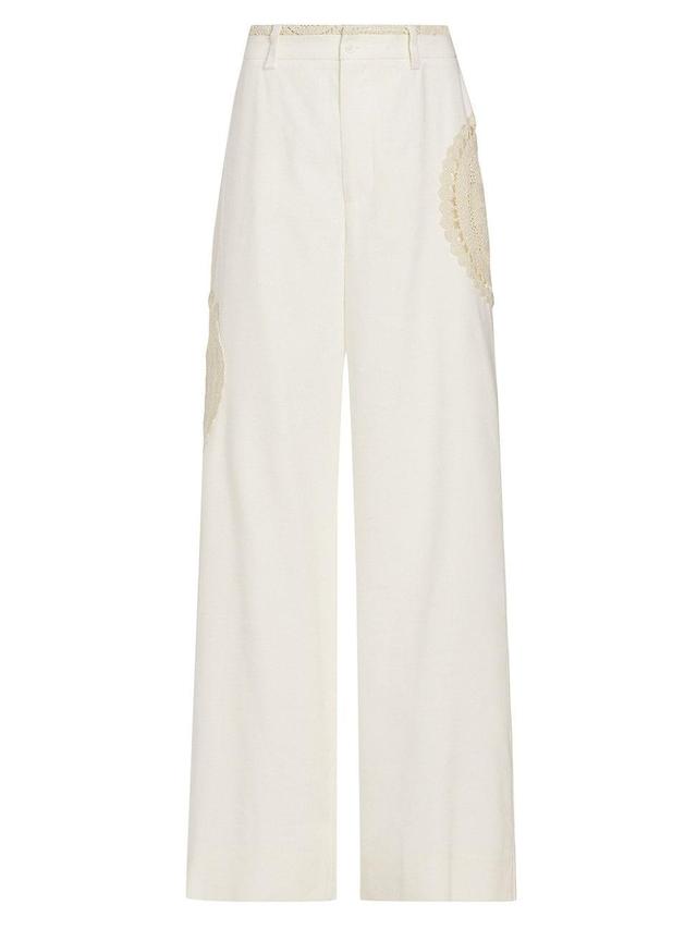 Womens Atacama Crochet Trousers Product Image