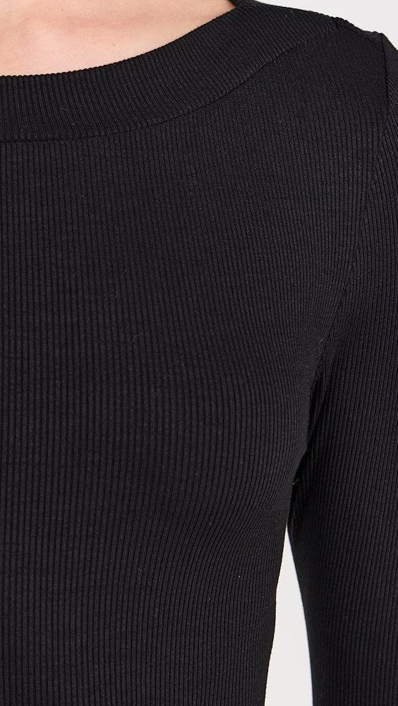 LNA Bellina Ribbed Long Sleeve Top | Shopbop Product Image