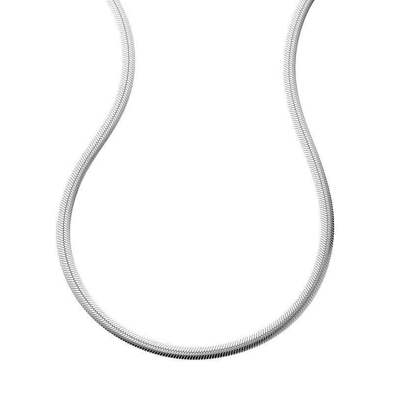 PRIMROSE Sterling Silver Flat Snake Chain Necklace - 18-in., Womens Multi Product Image