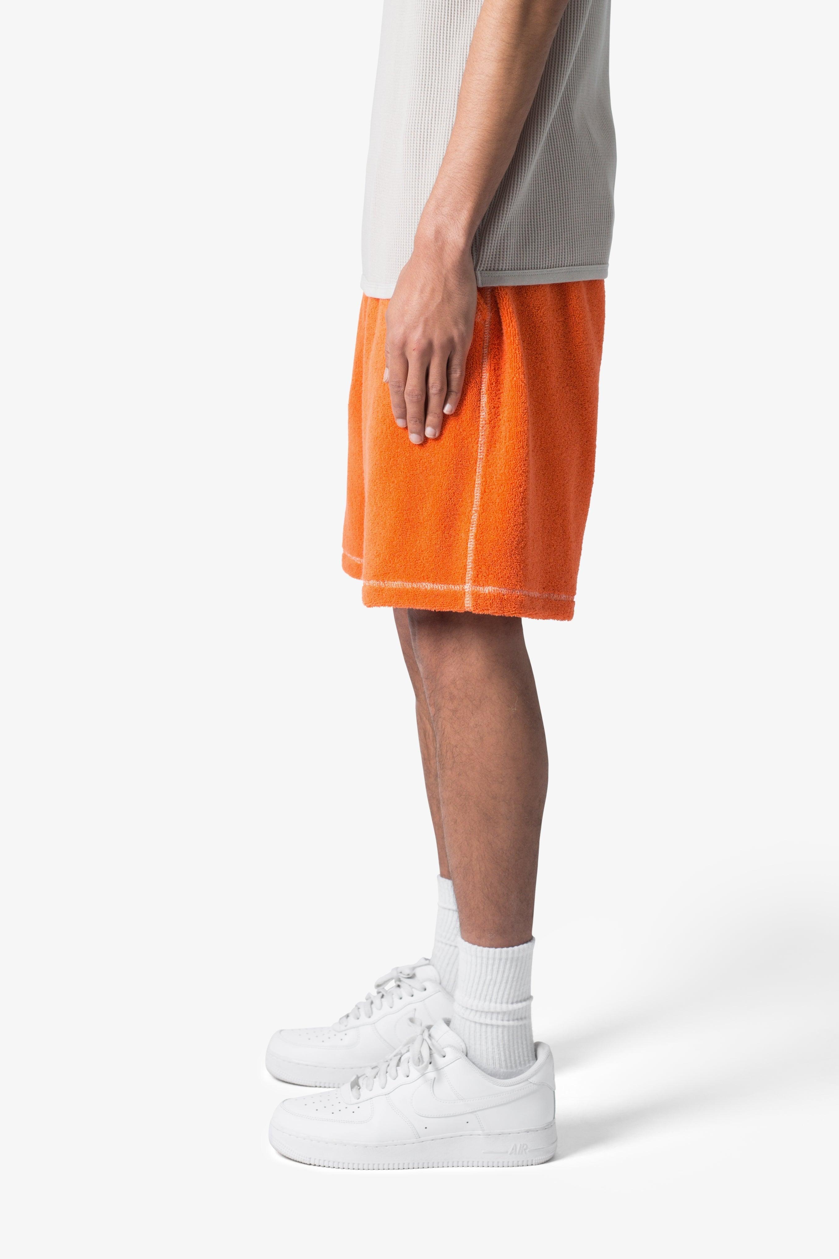 Terry Cloth Shorts - Orange Product Image