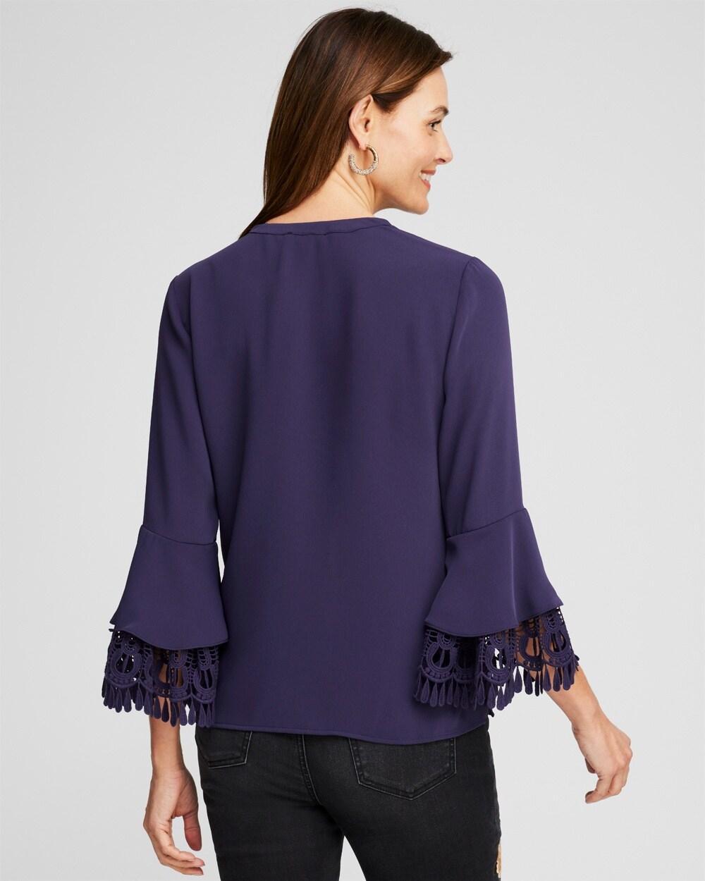 Lace Detail Long Sleeve Top Product Image