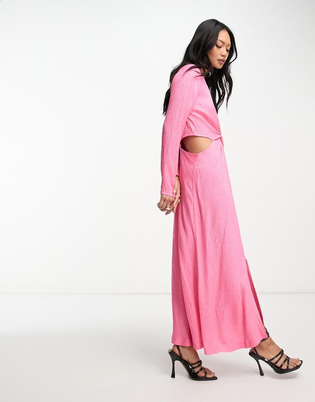 Closet London twist cut-out midi dress Product Image