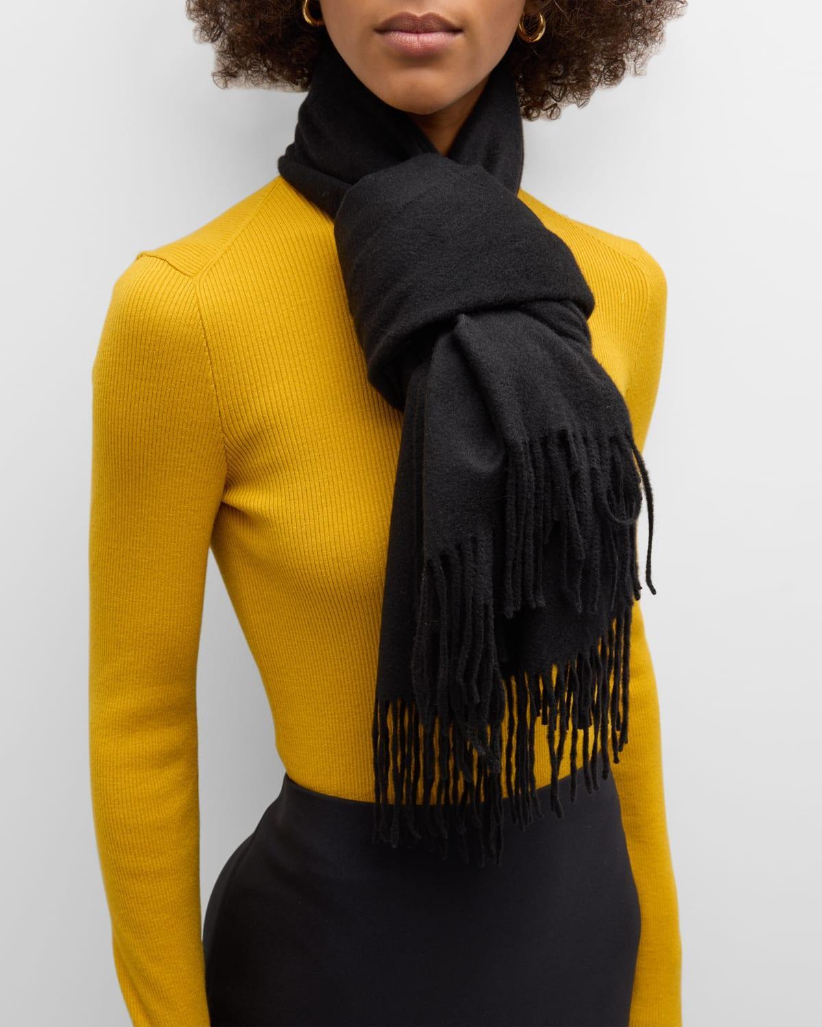 Womens Fringed Cashmere Wrap Product Image