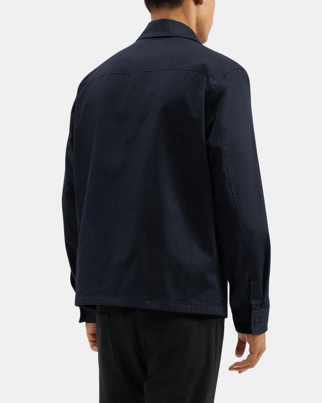 Zip Jacket in Stretch Cotton Twill Product Image