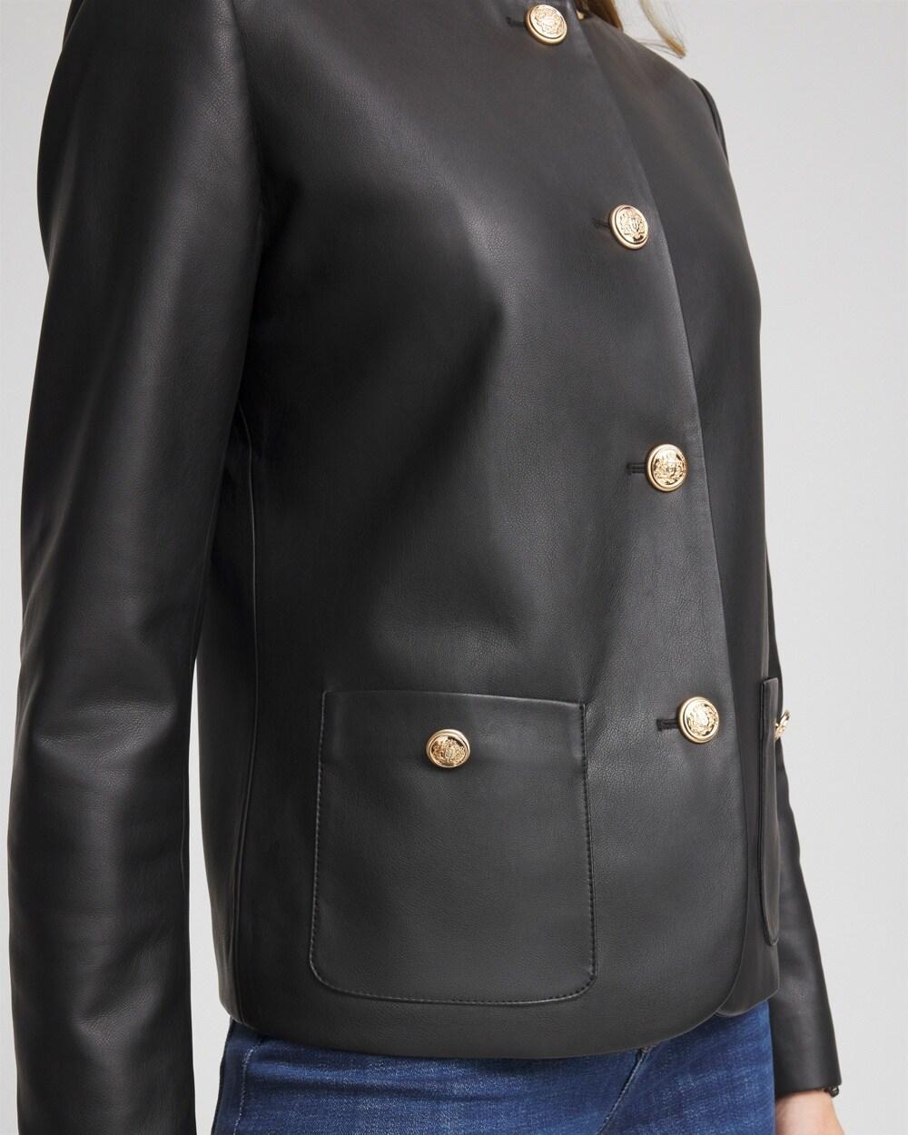 Faux Leather Jacket Product Image