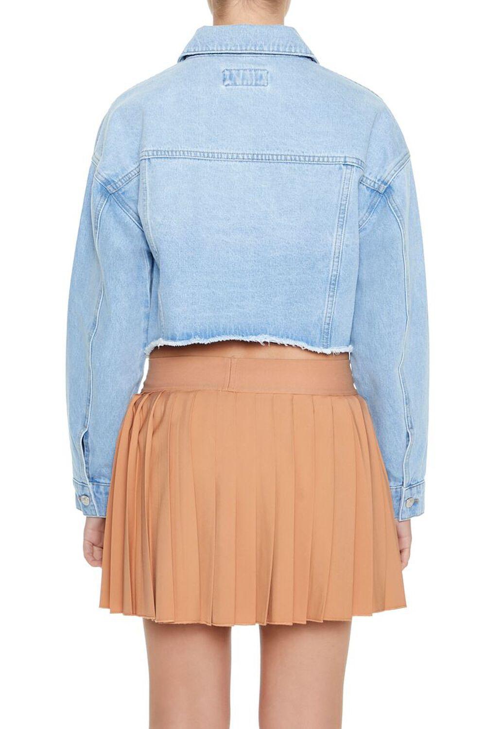 Cropped Denim Trucker Jacket | Forever 21 Product Image