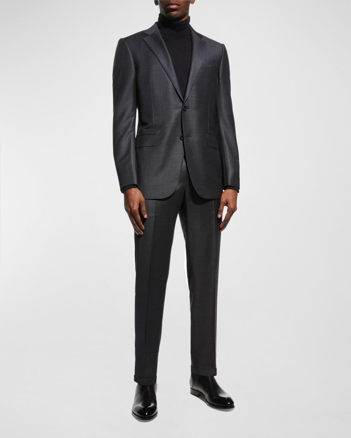 ZEGNA Pin Dot Trofeo Milano Wool Suit Product Image