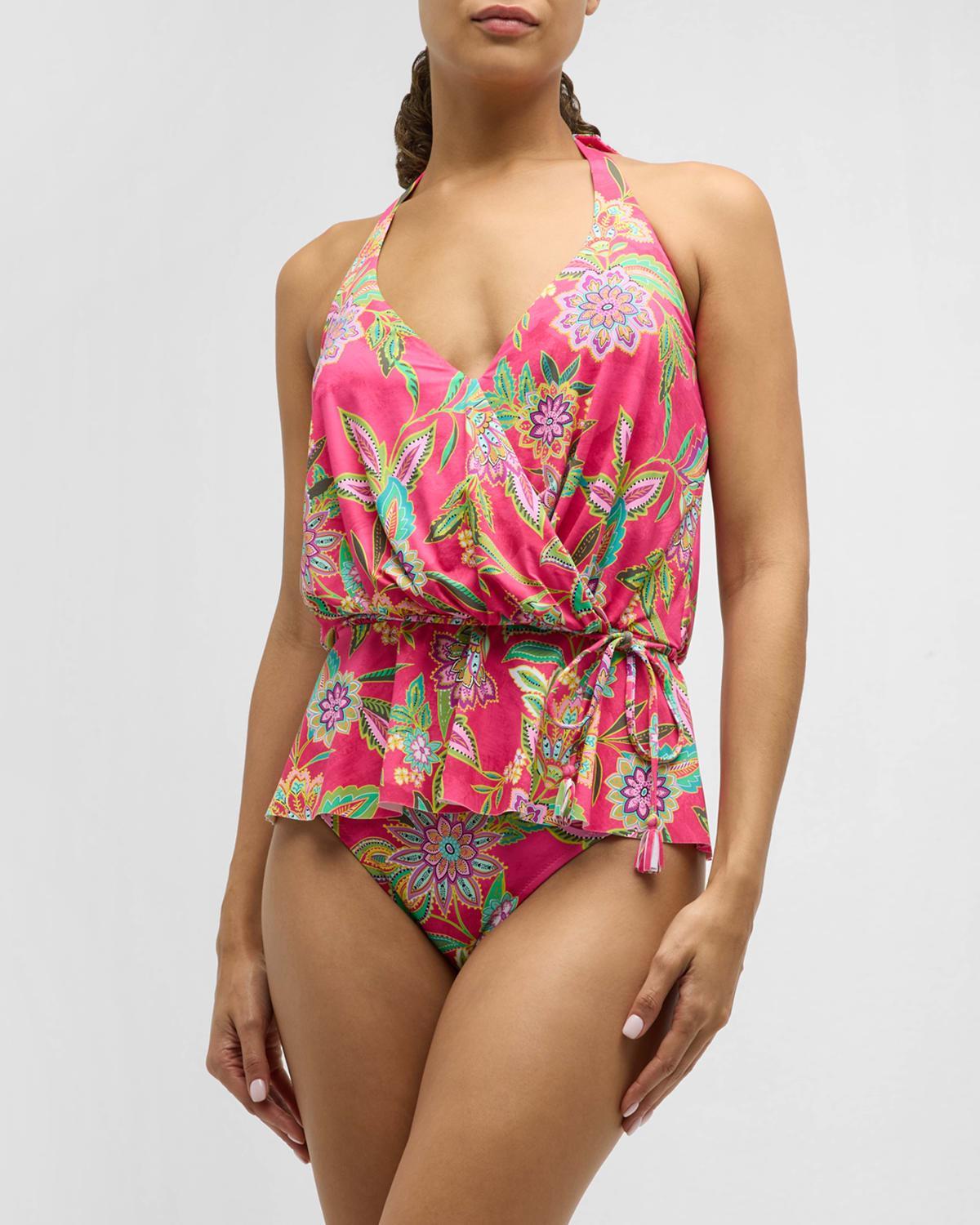 Flamingo Tankini Swim Top Product Image