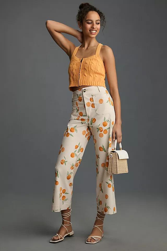 Maeve x Dylan Mierzwinski Colette Cropped Wide-Leg Trousers  Product Image