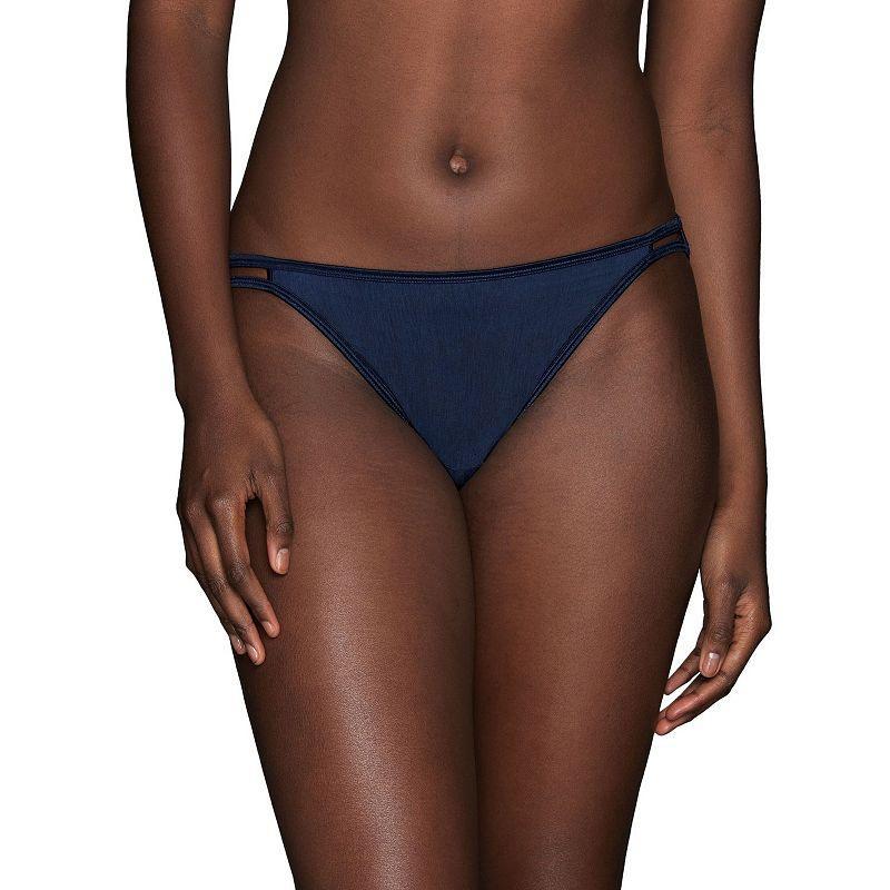 Womens Vanity Fair Lingerie Illumination String Bikini Panty 18108 Nh Ghost Blue Product Image