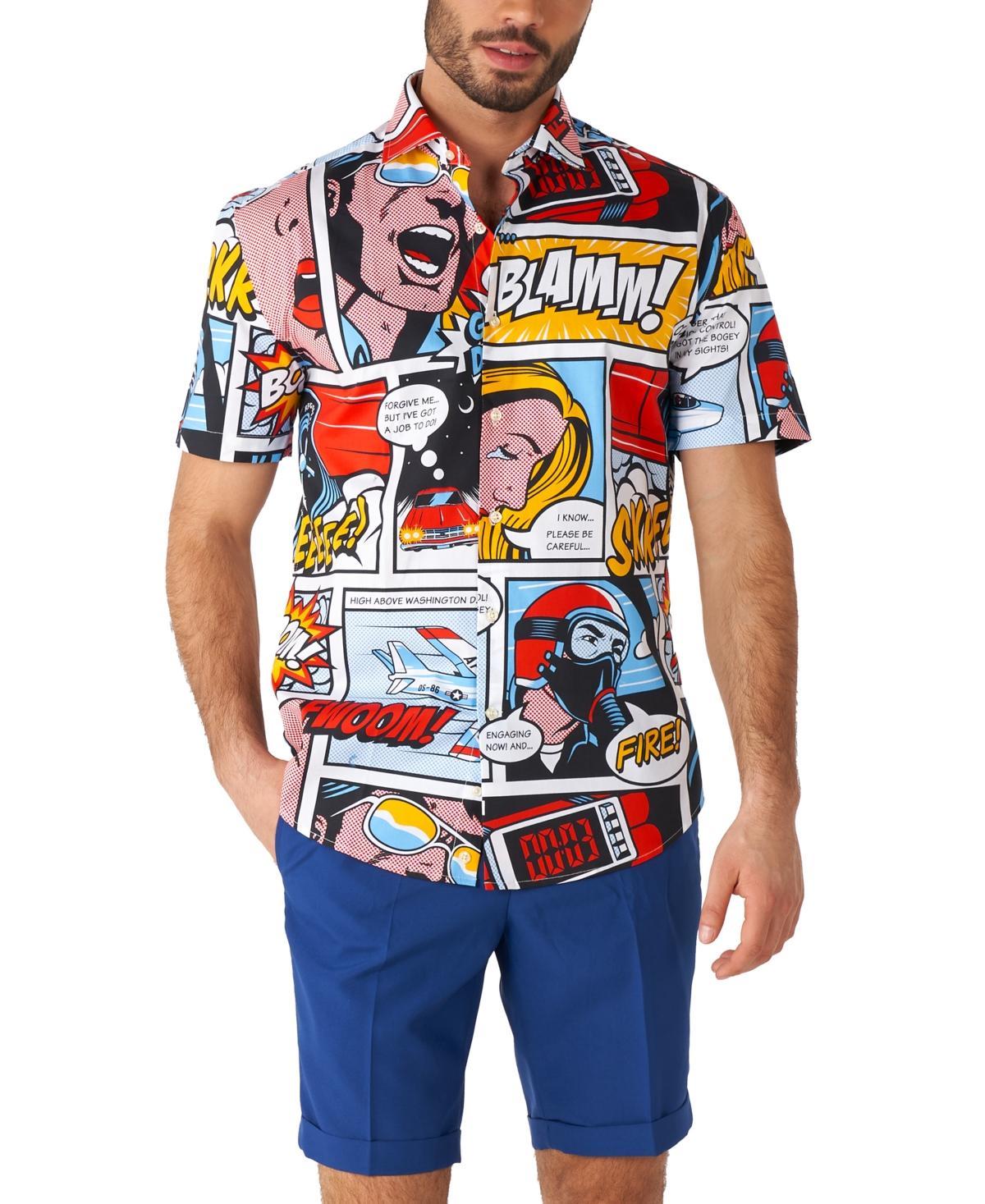 OppoSuits Mens Short-Sleeve Danger Days Comic Graphic Shirt Product Image