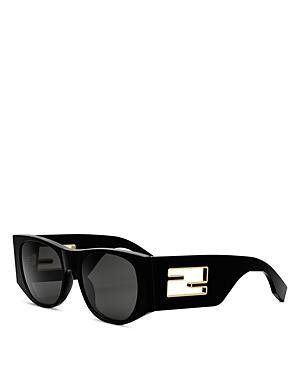 The Fendi Baguette 54mm Oval Sunglasses Product Image