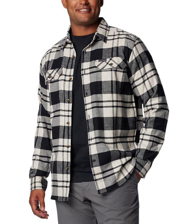 Columbia Flare Gun Stretch Flannel Long Sleeve Shadow Plaid Woven Shirt Product Image