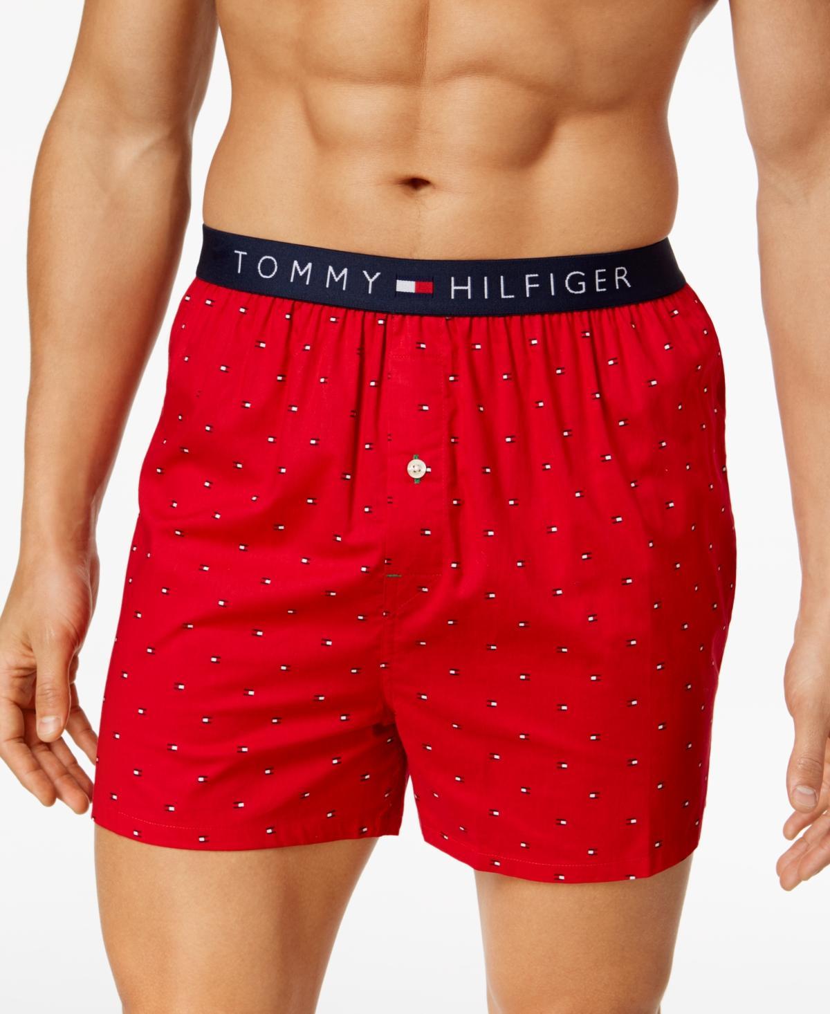 Tommy Hilfiger Mens Flag Logo Printed Cotton Boxers Product Image