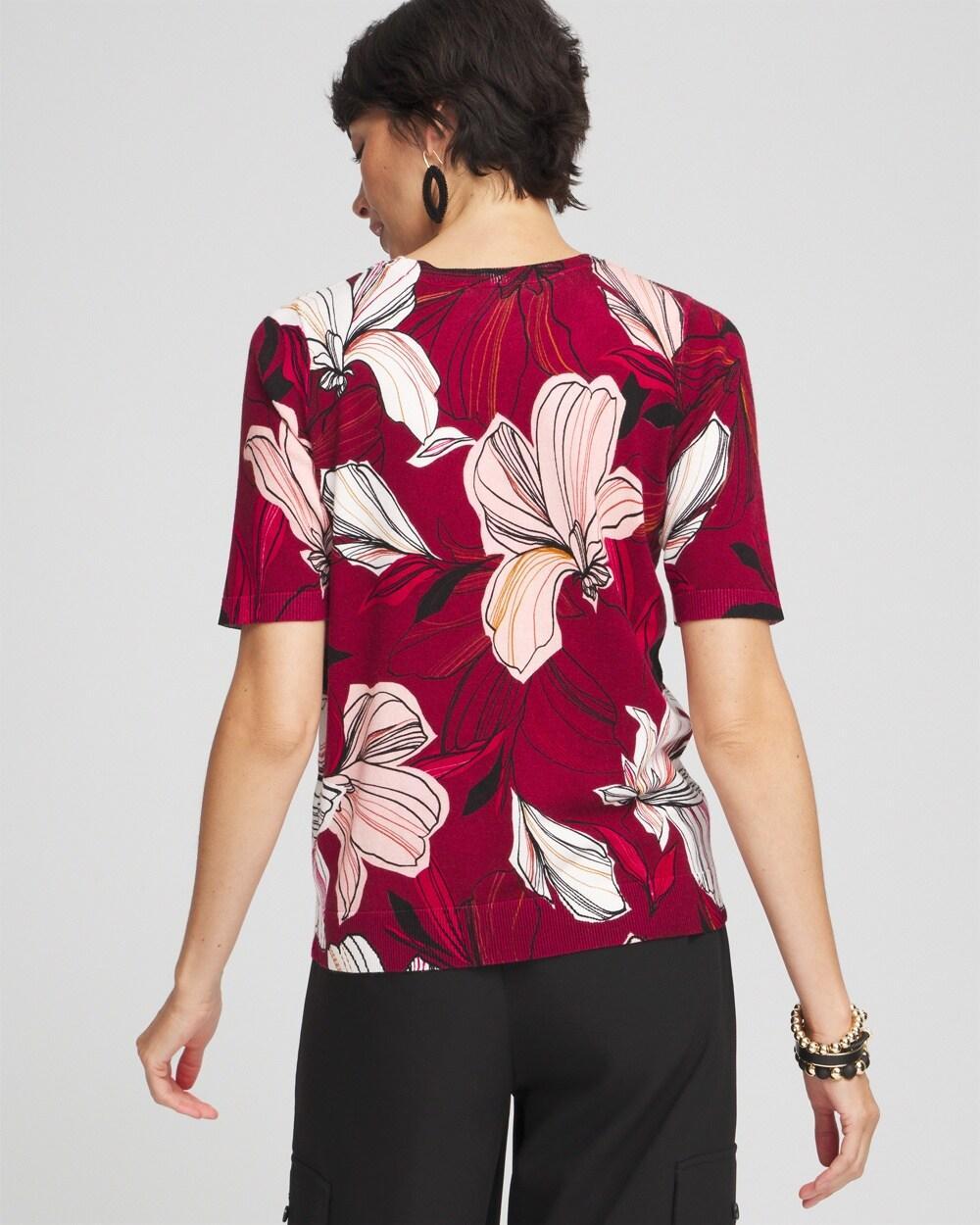 Blooms Short Sleeve Pullover Sweater Product Image