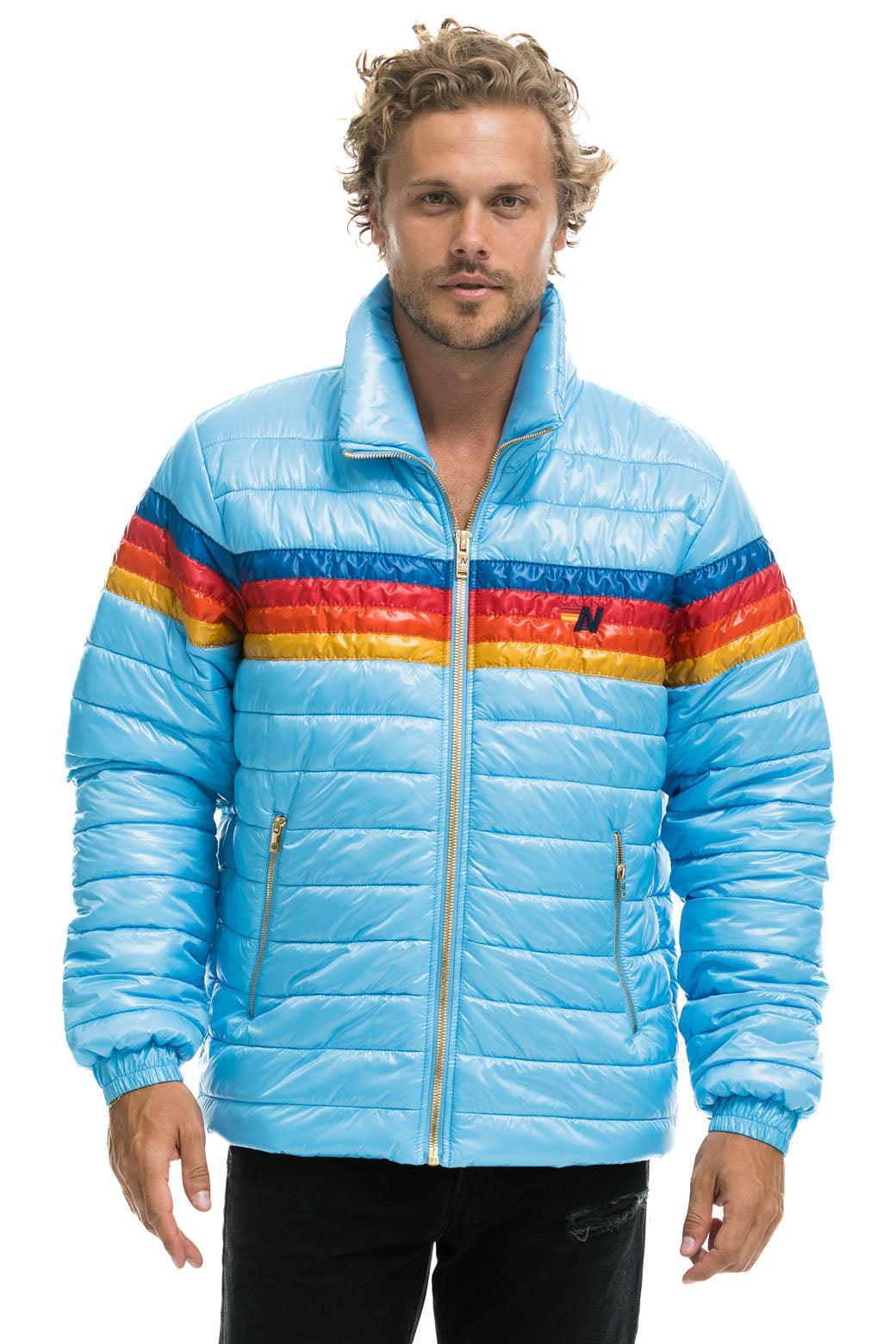 4 STRIPE TRAVELER JACKET - GLOSSY SKY Male Product Image