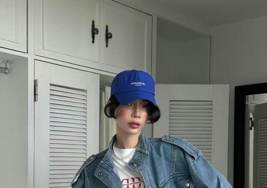 Oversized Crop Denim Jacket product image