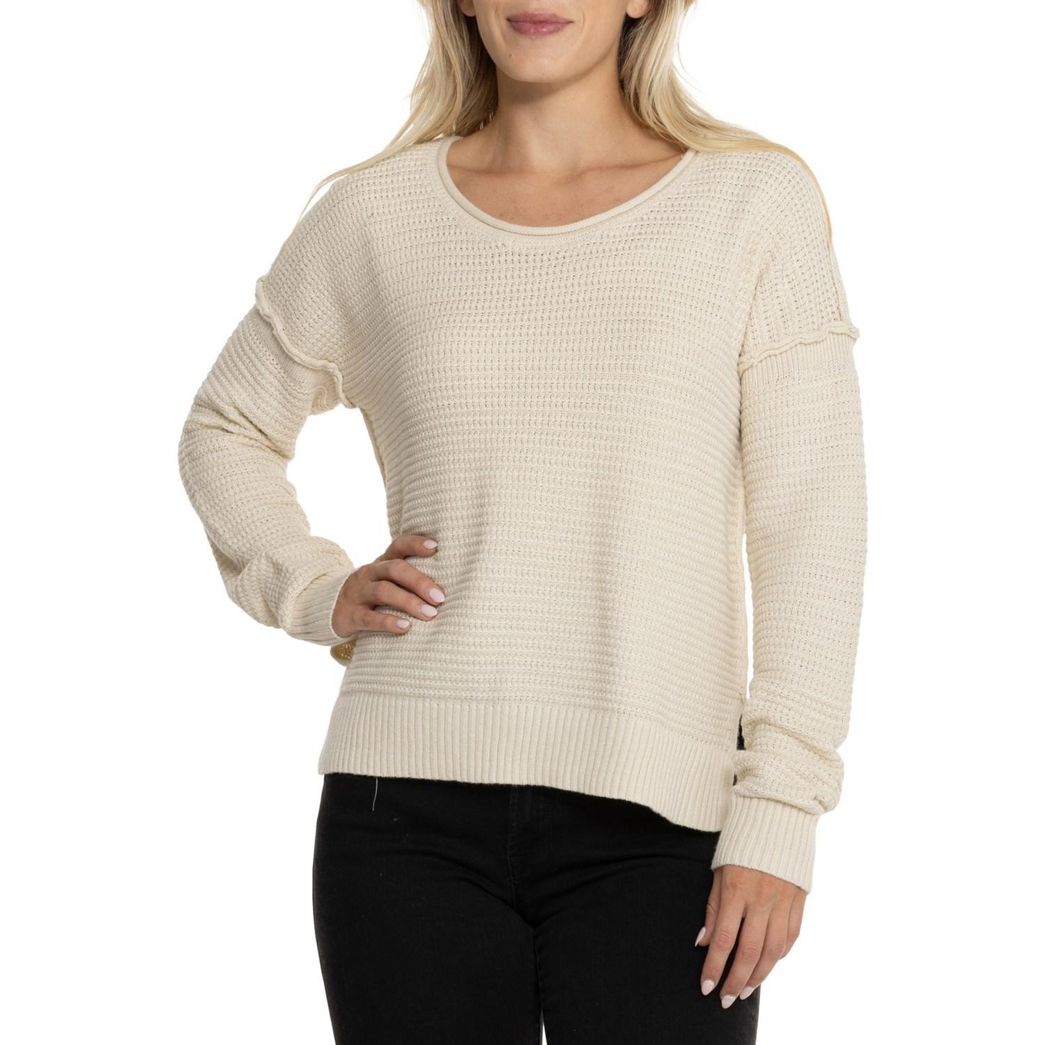 Lucky Brand Scoop Neck Textured Sweater Product Image