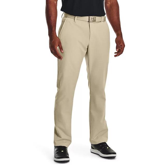 Mens Under Armour Tech Moisture-Wicking Golf Pants Green Base Product Image