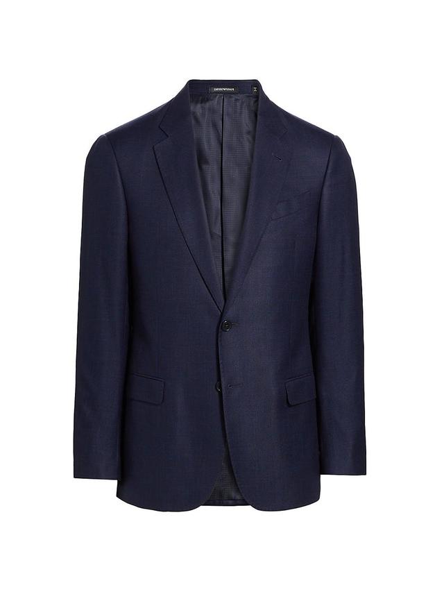 Mens Single-Breasted Tailored Blazer Product Image