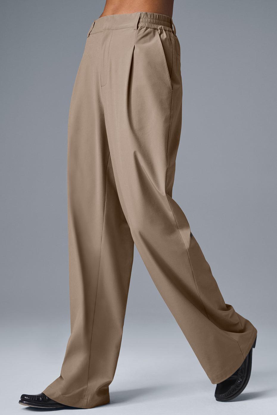 High-Waist Pursuit Trouser (Long) - Gravel Female Product Image