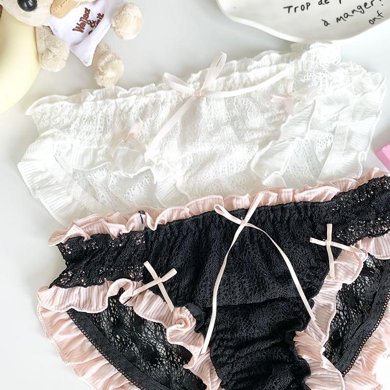 Frill Trim Lace Panty Product Image