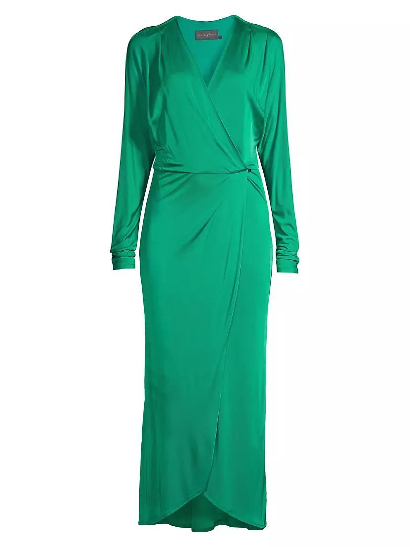 Aphrodite Jersey Wrap Midi-Dress Product Image