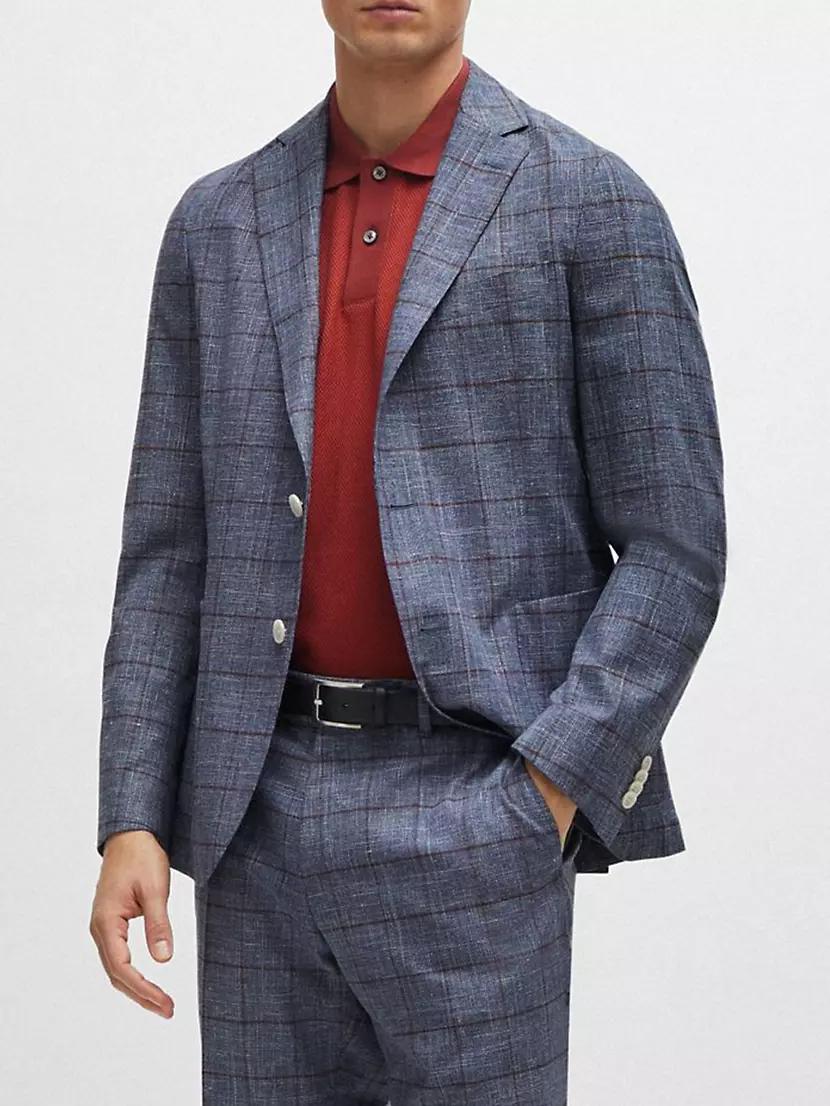 Slim-Fit Micro-Patterned Jacket Product Image