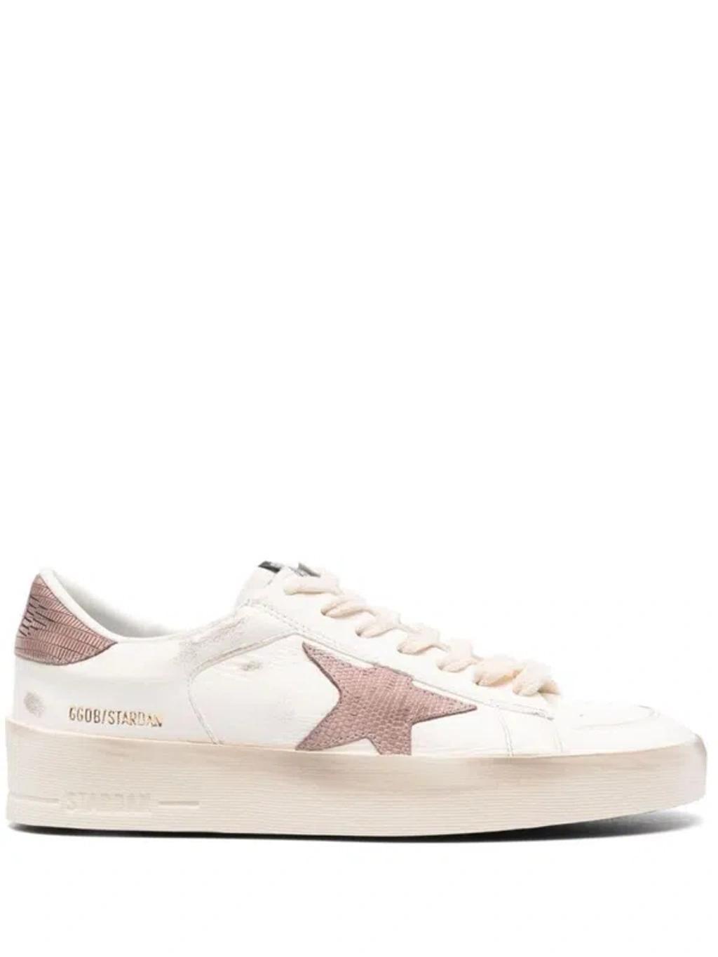 Stardan Leather Sneakers In Pink Product Image