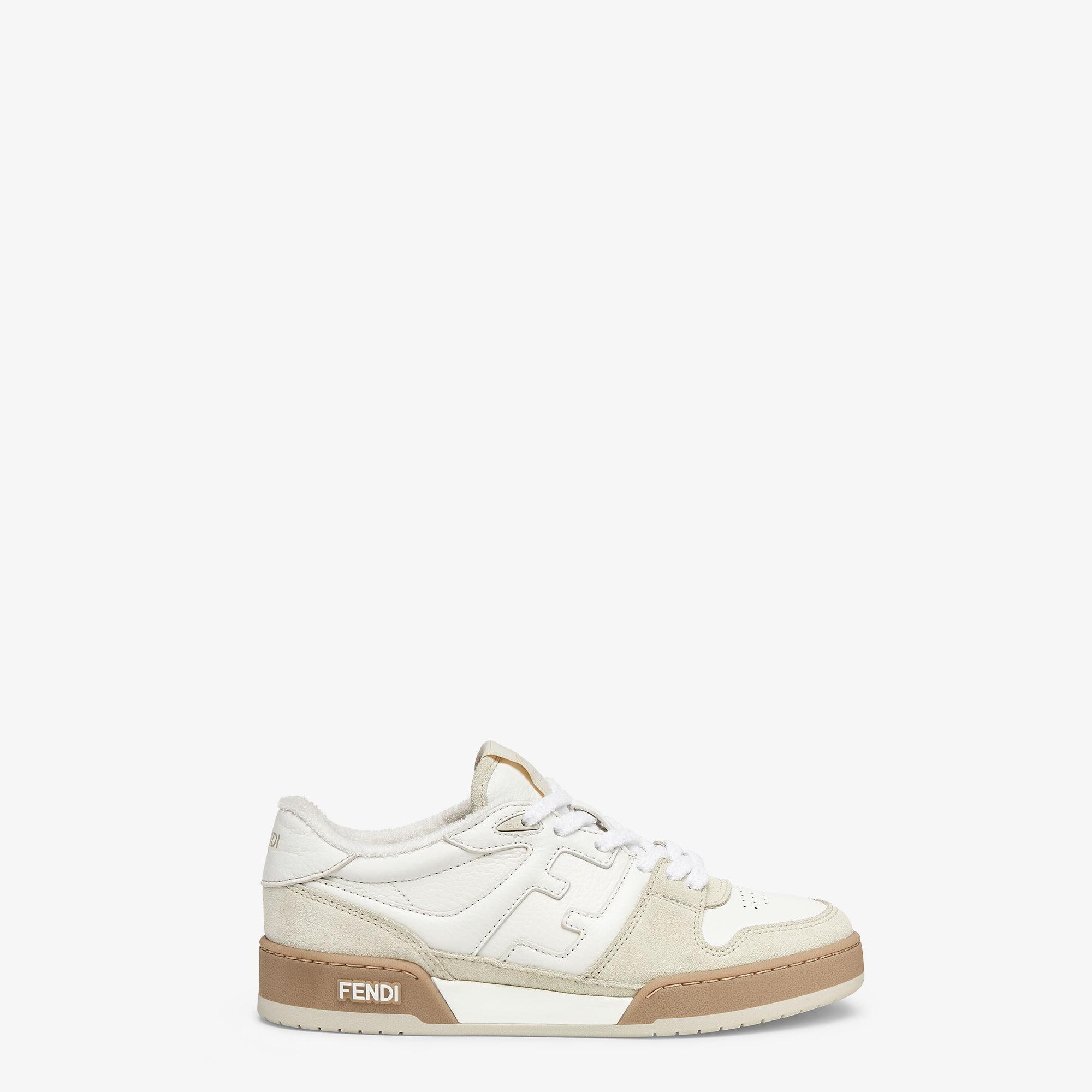 Fendi MatchWhite suede low tops Product Image