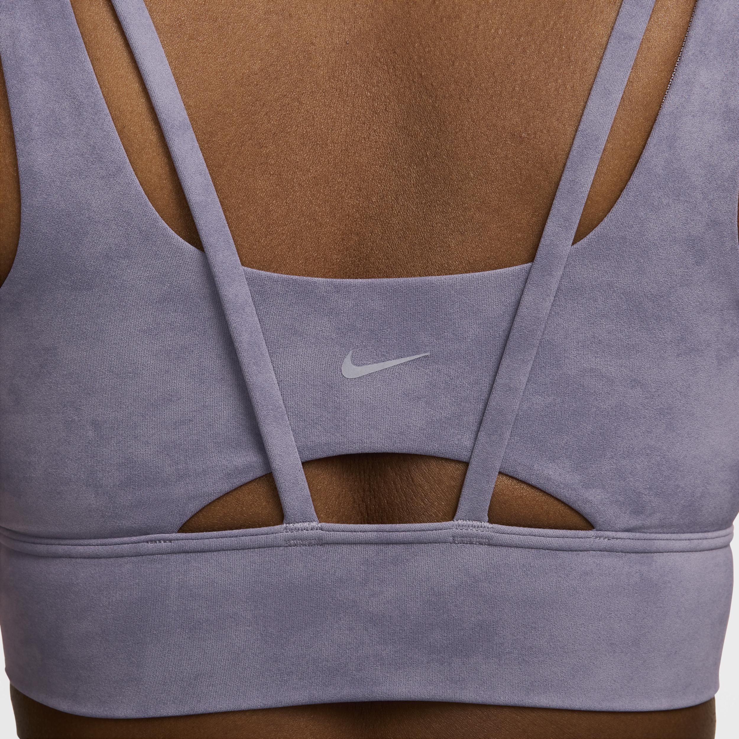 Nike Womens Zenvy Tie-Dye Medium-Support Padded Longline Sports Bra Product Image