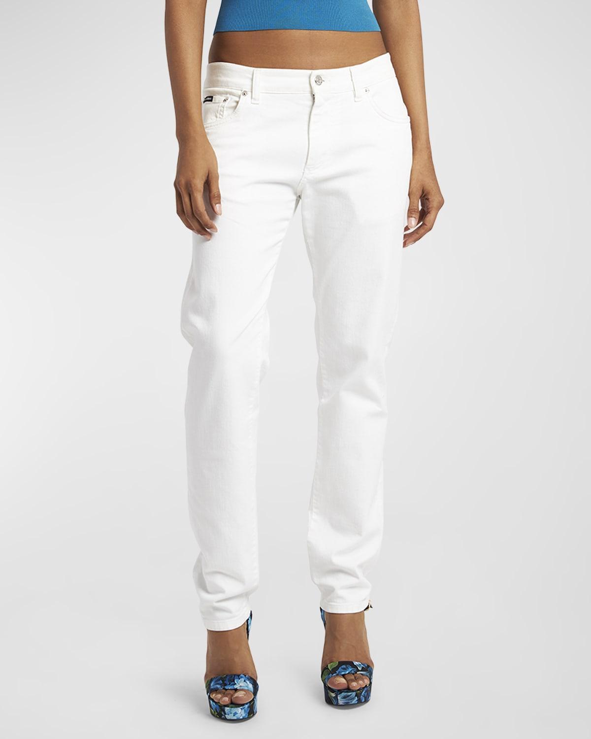 Womens Low-Rise Straight Jeans Product Image