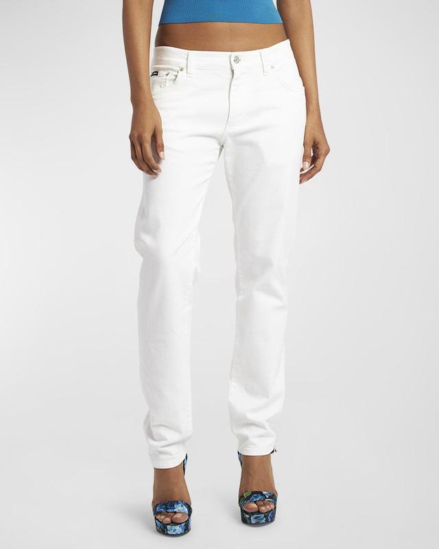 Low-Rise Straight-Leg Jeans Product Image