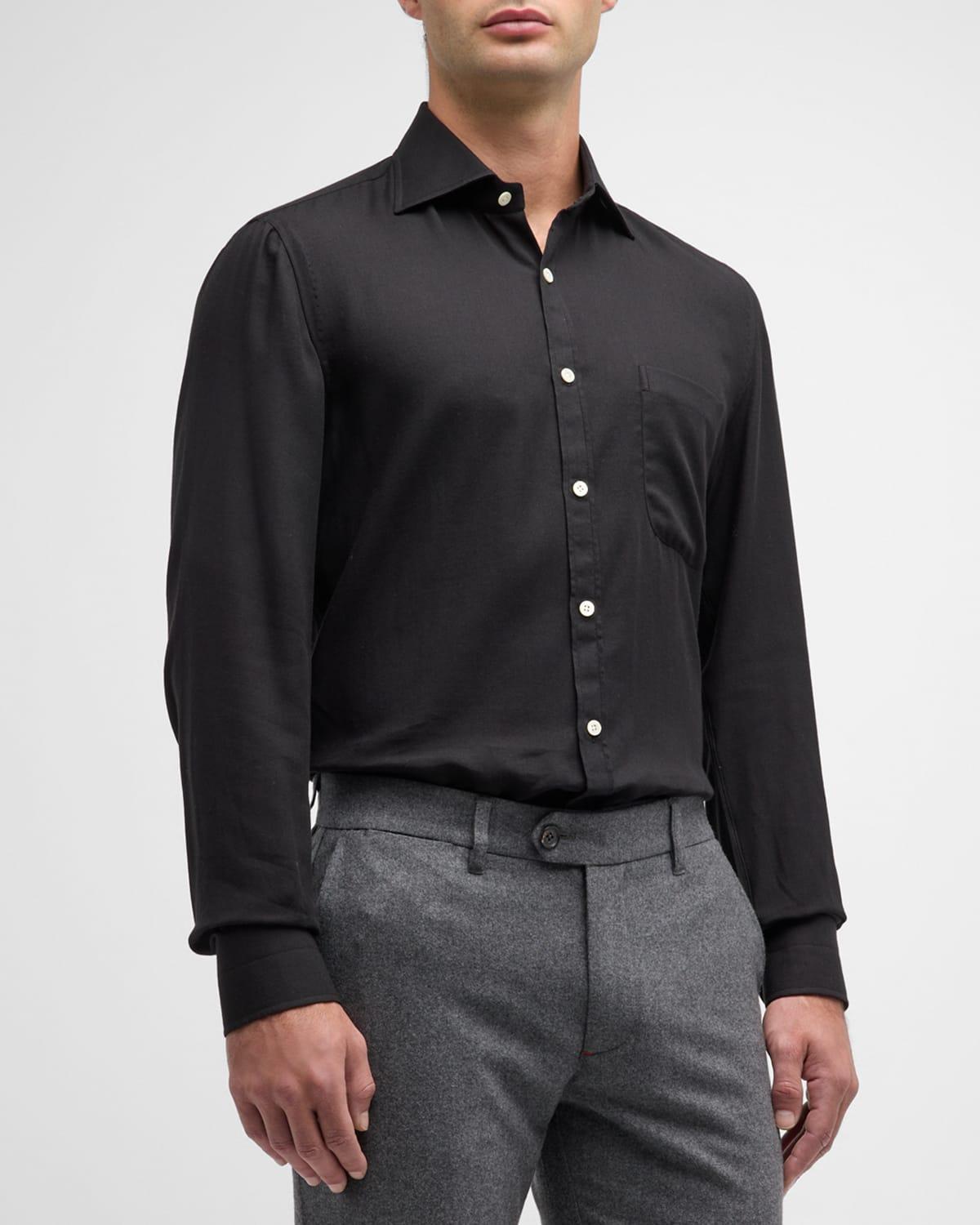 Mens Cotton-Cashmere Sport Shirt Product Image