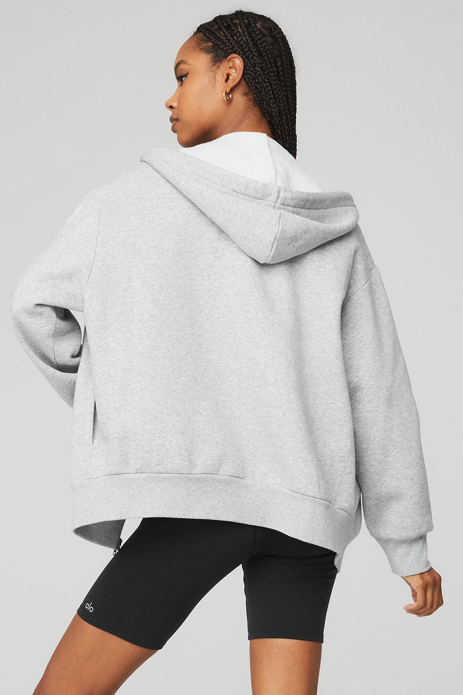 Everyday Full Zip Hoodie - Athletic Heather Grey Product Image