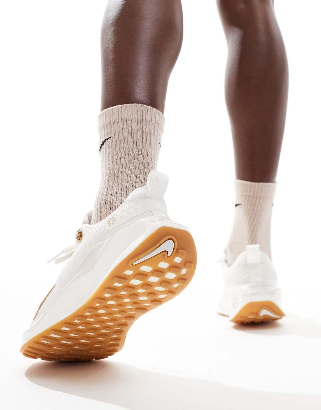 Nike Running Infinity Run sneakers in off white Product Image